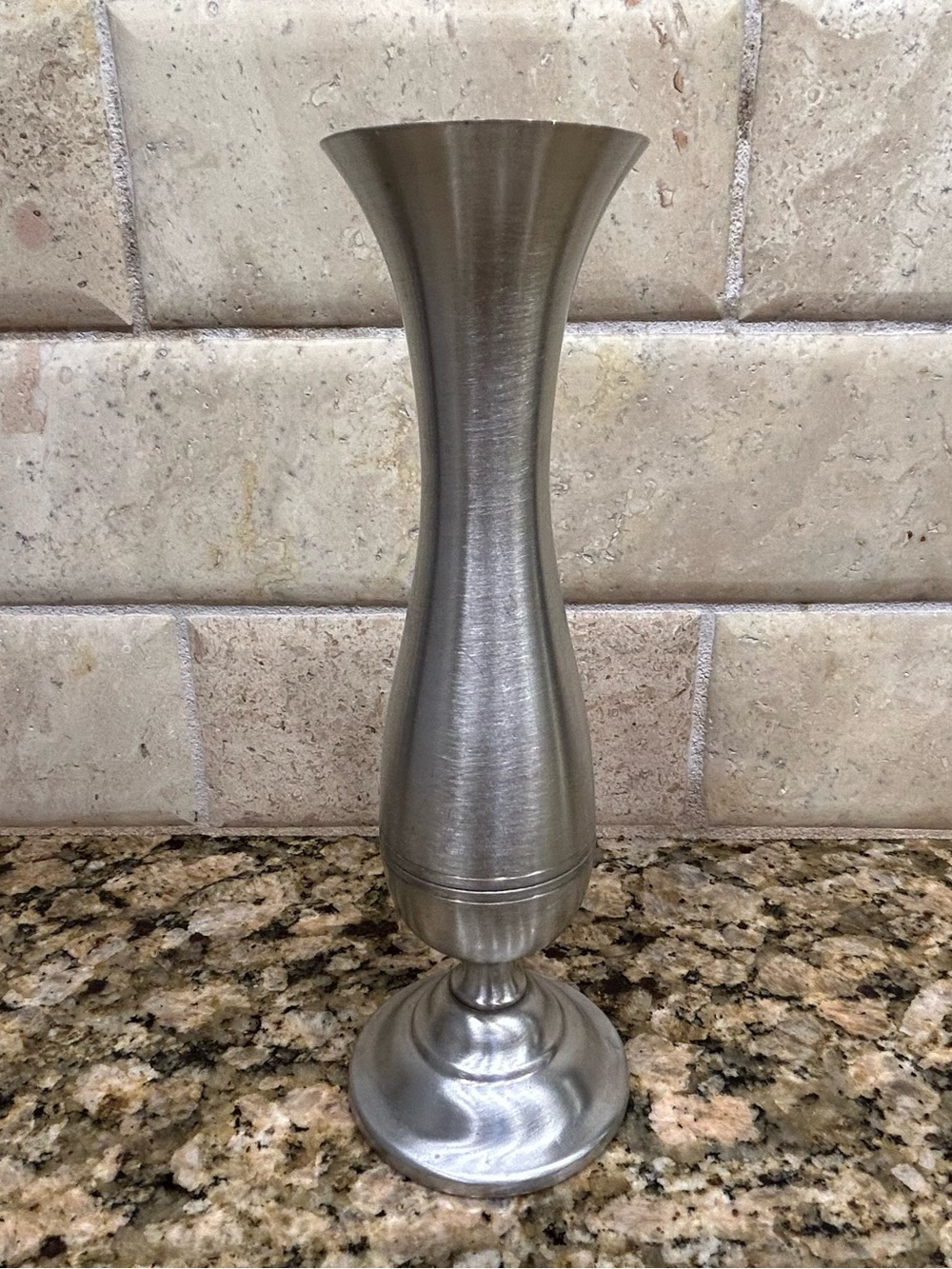 Vintage Stieff Pewter P131 Footed Bud Vase